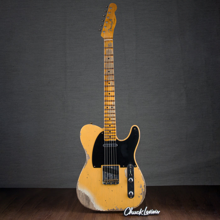 Fender Custom Shop 1950 Double Esquire Heavy Relic Electric Guitar - Aged Nocaster Blonde - New