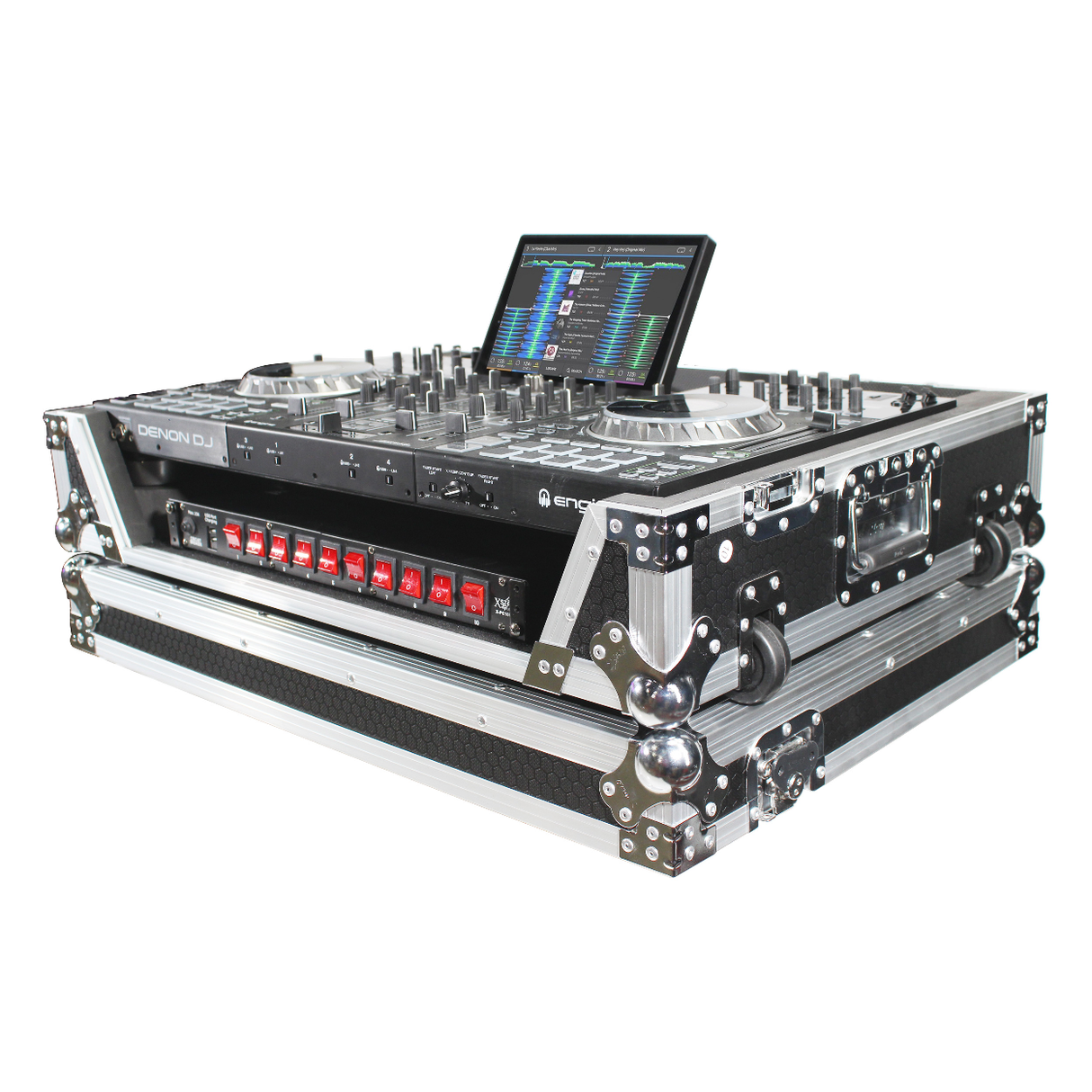ProX XS-PRIME4 W Flight Case for Denon Prime 4 Standalone DJ System with Wheels - New