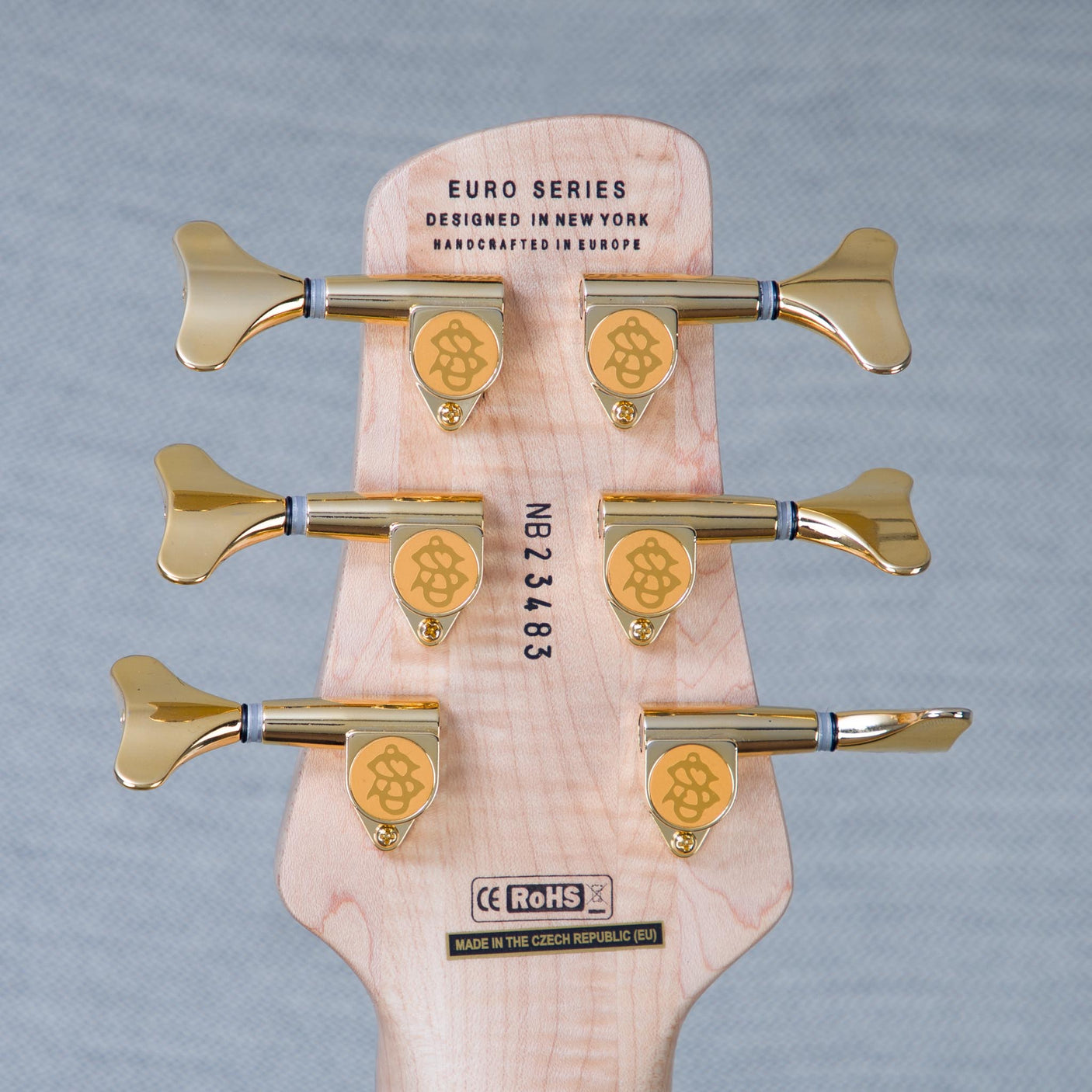 Spector Euro 6 LT Solid Korina Wings 6-String Electric Bass Guitar - Natural Satin - CHUCKSCLUSIVE - #C121NB23483