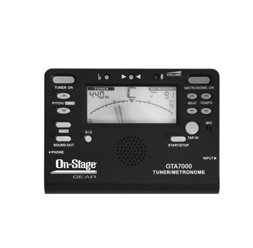 On-Stage GTA7000 Chromatic Tuner Metronome Tone Generator