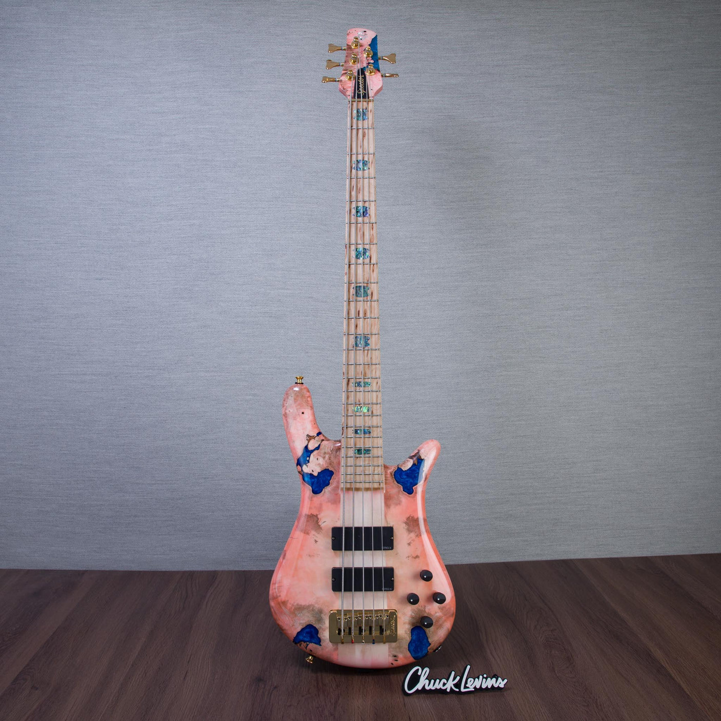 Spector USA Custom NS-5 5-String Electric Bass Guitar - Pinkish Hue - CHUCKSCLUSIVE - #2266