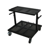 ProX X-BeatWagon Professional Mobile DJ Rolling Workstation with Adjustable Shelf