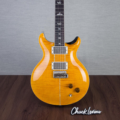 PRS Santana Retro 10-Top Electric Guitar - Santana Yellow With Metallic Gold Smokeburst Back - #250414156