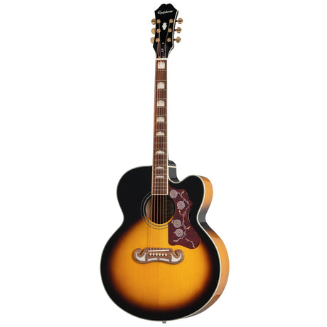 Epiphone J-200 Studio EC Acoustic Electric Guitar - Vintage Burst