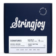 Stringjoy Signature Nickel-Wound Electric Guitar Strings - Light Top Heavy Bottom Gauge (.010-.052)