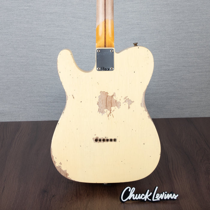 Fender Custom Shop 52 Telecaster Heavy Relic Guitar - Aged Vintage White - CHUCKSCLUSIVE - #R127076