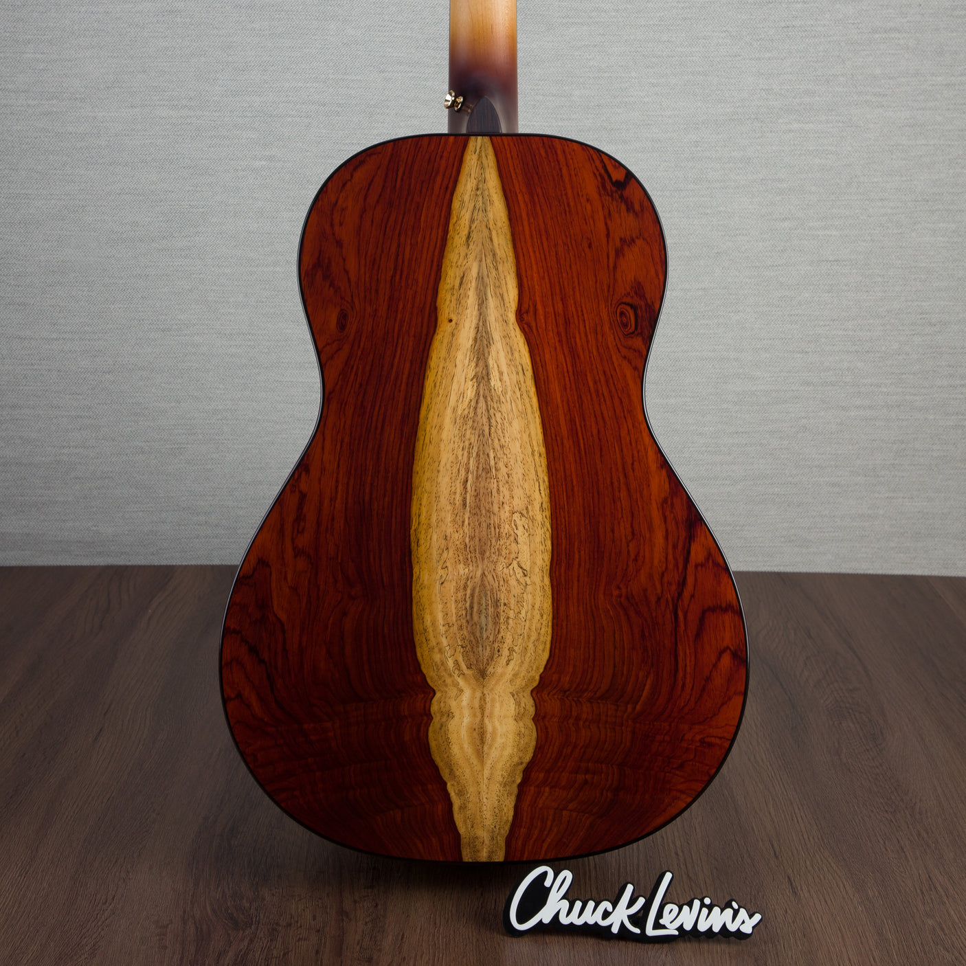 Bedell Revolution Parlor Size Guitar - Cocobolo and AD Spruce - Amber Burst - CHUCKSCLUSIVE - #1222002