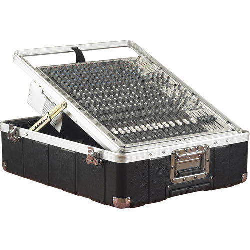 Gator G-MIX-8PU 8 Space ATA Pop-Up Mixer Case with Roller Blade Wheels and Pull-Out Handle