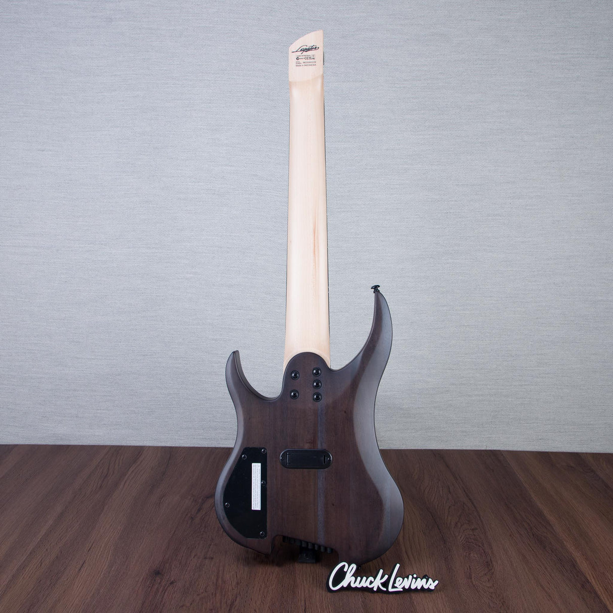 Legator Ghost Super Shred Multiscale 8-String Electric Guitar - Satin Black Flame - #IM25060226