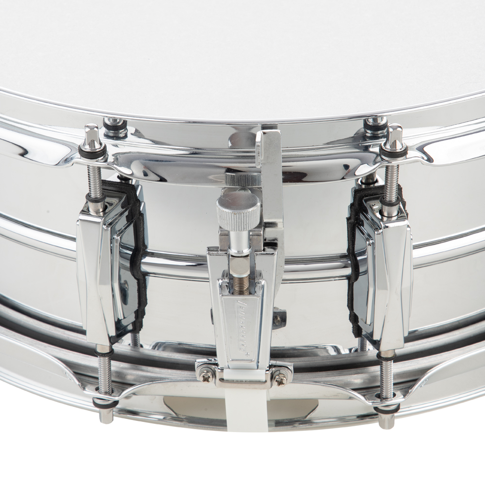 Ludwig 5x14 Inch Chrome Over Brass Snare Drum, Factory B-Stock