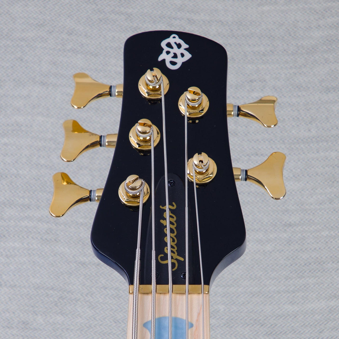 Spector Euro 5 LT Poplar Burl Over Ash 5-String Electric Bass Guitar - Faded Light Blue Gloss - CHUCKSCLUSIVE - #]C121NB23330