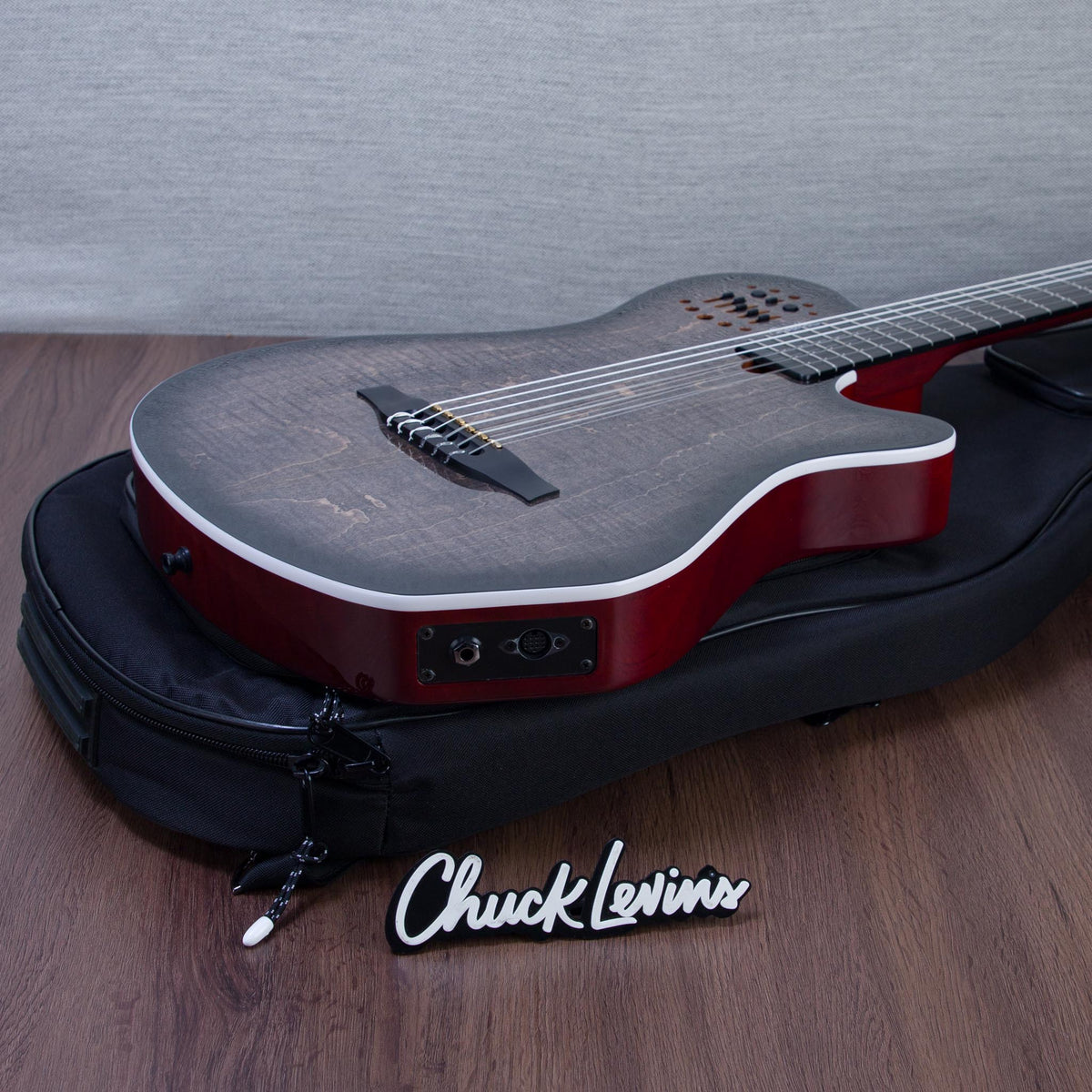 Godin MultiAc Grand Concert SA Nylon String Acoustic-Electric Guitar - Trans Black - CHUCKSCLUSIVE - #26317982
