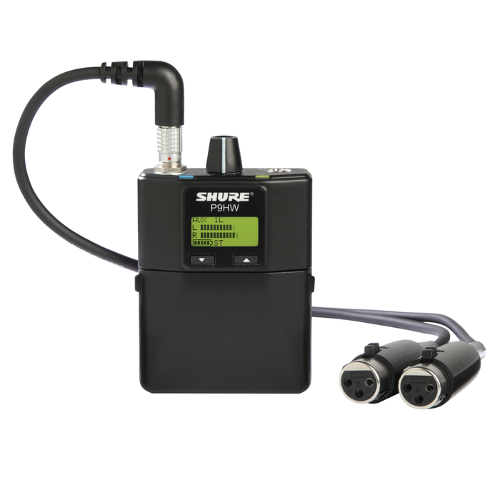 Shure PSM900 P9HW System Wired Bodypack Personal Monitor