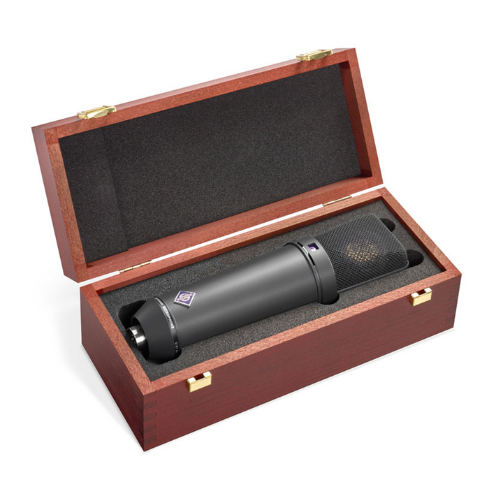 Neumann U 87 AIMT Multi-Pattern Condenser Microphone W/ Wooden Box - Black
