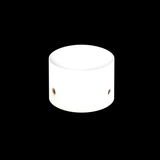 Barefoot Buttons V1 Tall Boy Footswitch Button, White - For Common 3PDT Switches