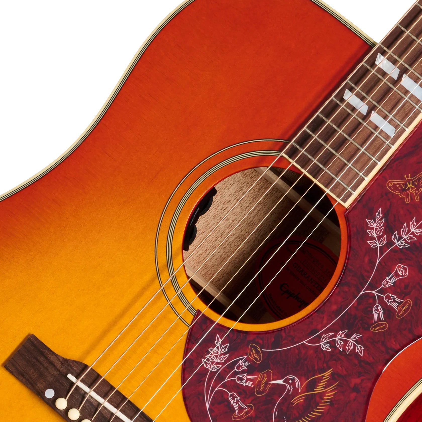Epiphone Hummingbird Standard Acoustic Electric Guitar - Cherry