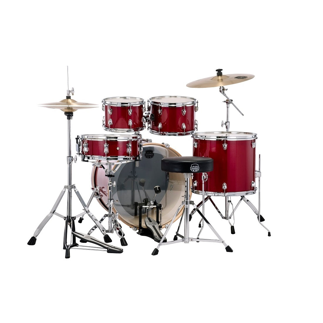 Mapex Venus 22-Inch Kick 5-Piece Drum Set - Crimson Red Sparkle