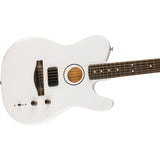 Fender Limited Edition Finneas American Acoustisonic Telecaster Signature Acoustic Electric Guitar - Satin Arctic White