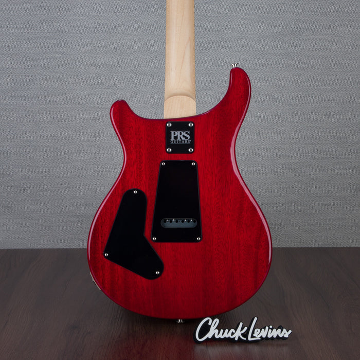 PRS CE24 Flame Maple Electric Guitar, Ebony Fingerboard - Scarlet Red - CHUCKSCLUSIVE - #230373137