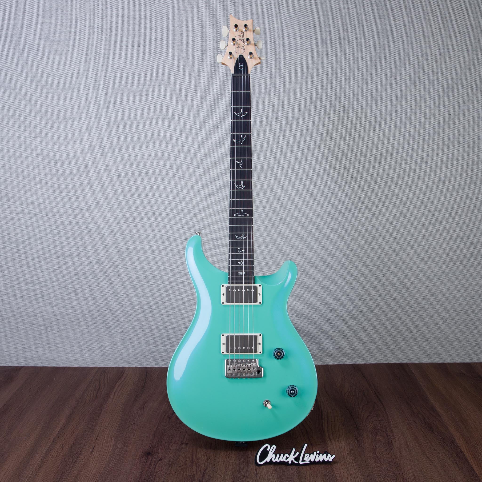 箔押し　SR クレス　ミント　アーチェ PRS CE 22 Custom Color Electric Guitar - Metallic Mint