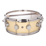DW Collector's Pure Maple 6.5x14-Inch SSC Snare Drum - Solid Double Cream Lacquer