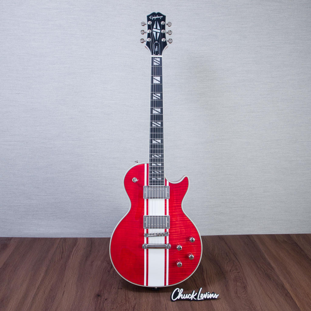 Epiphone Limited Edition Dealer Exclusive Futura Les Paul Custom Figured Electric Guitar - Rally Red Gloss - #26051529565
