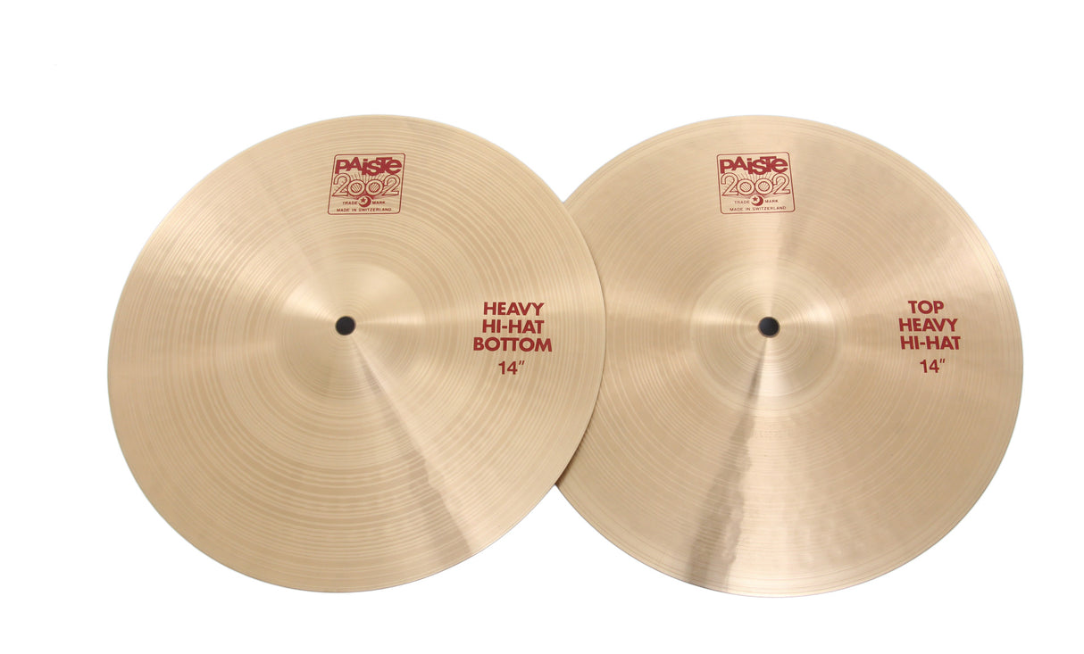 Paiste 14" 2002 Heavy Hi-Hat Cymbals
