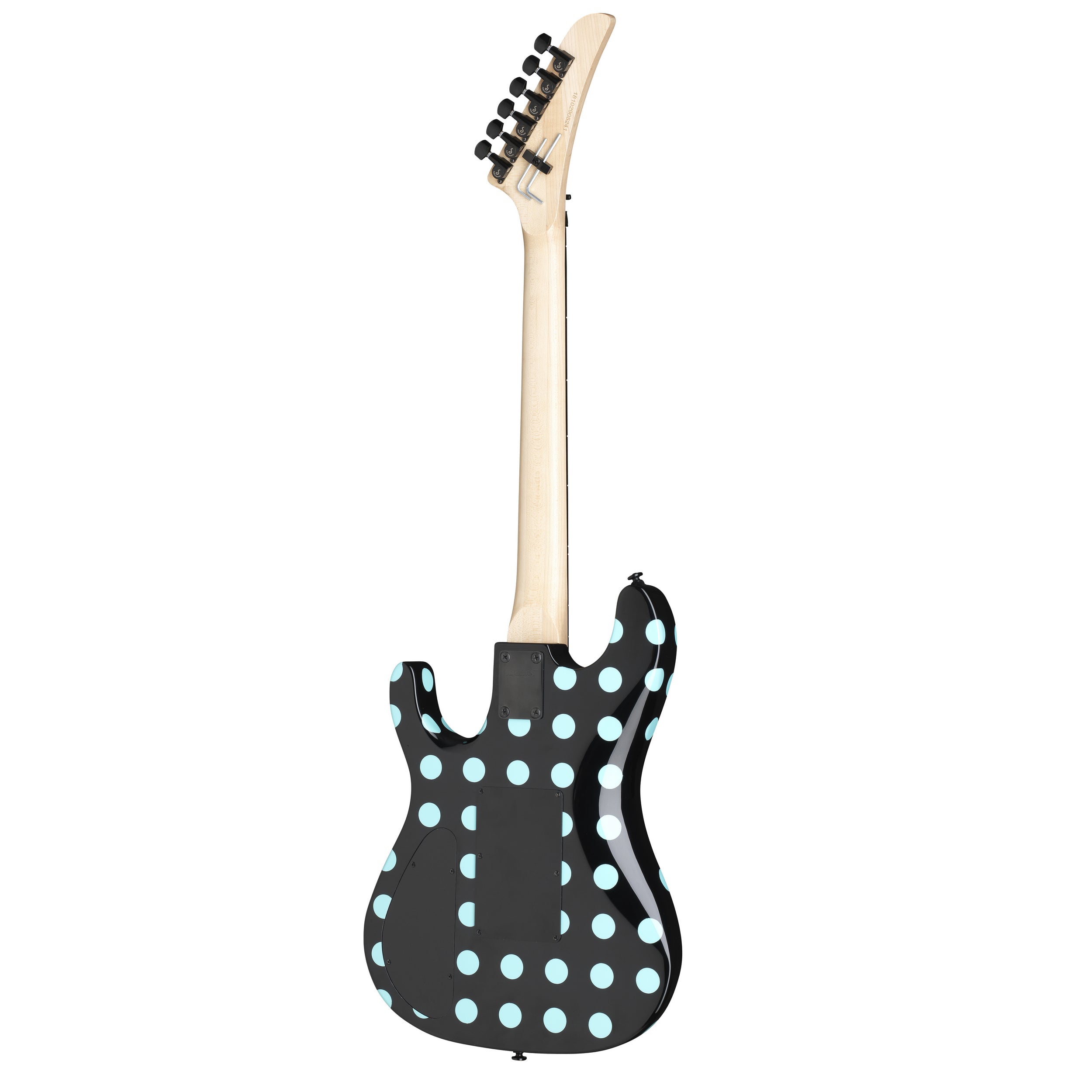 Kramer NightSwan Electric Guitar - Black With Blue Polka Dots