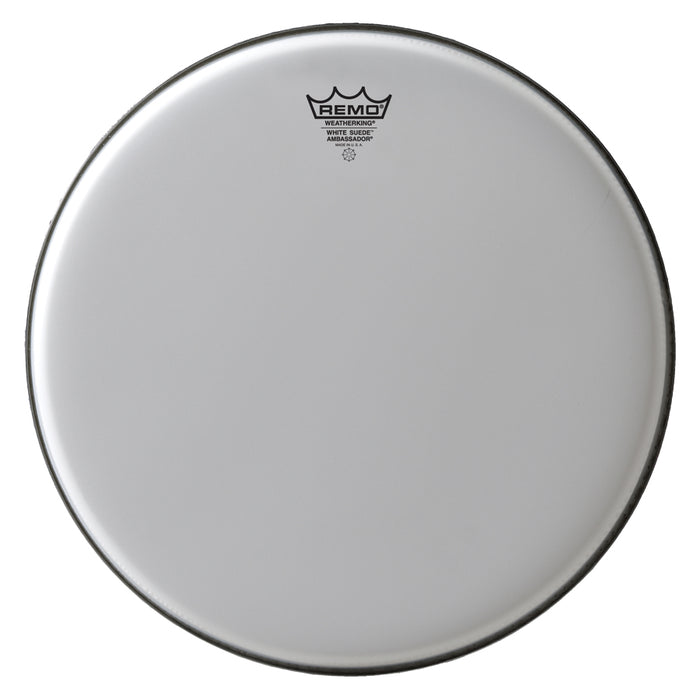 Remo 13" White Suede Ambassador Drum Head