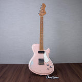 Novo Guitars Solus F2 Electric Guitar - FOF Shell Pink over Sonic Blue - #26047