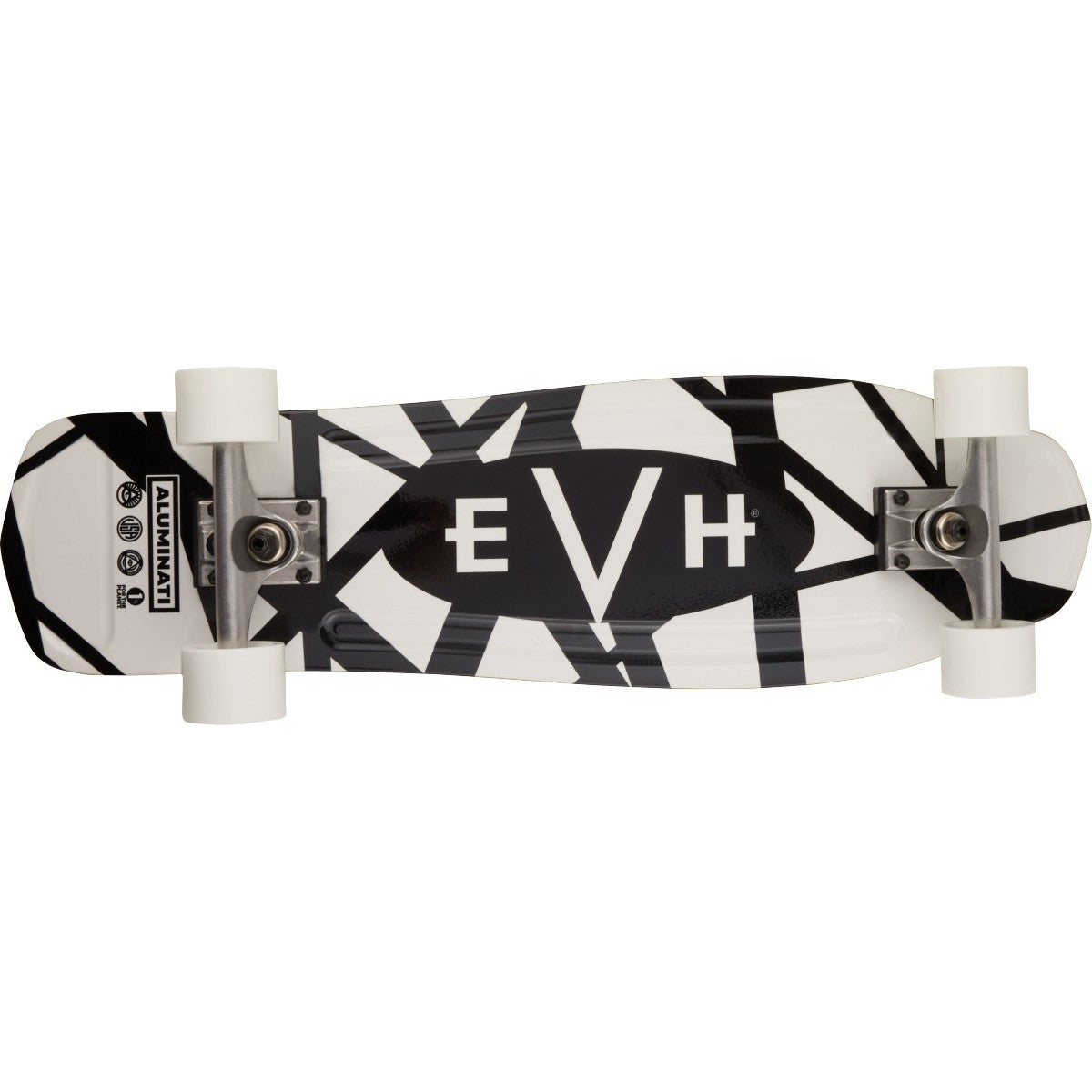 EVH Black And White Stripes Skateboard