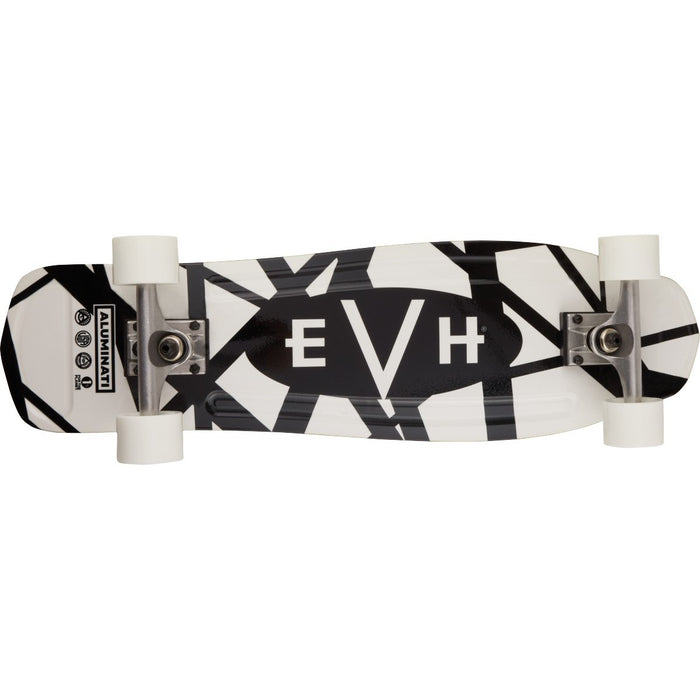 EVH Black And White Stripes Skateboard - Mint, Open Box