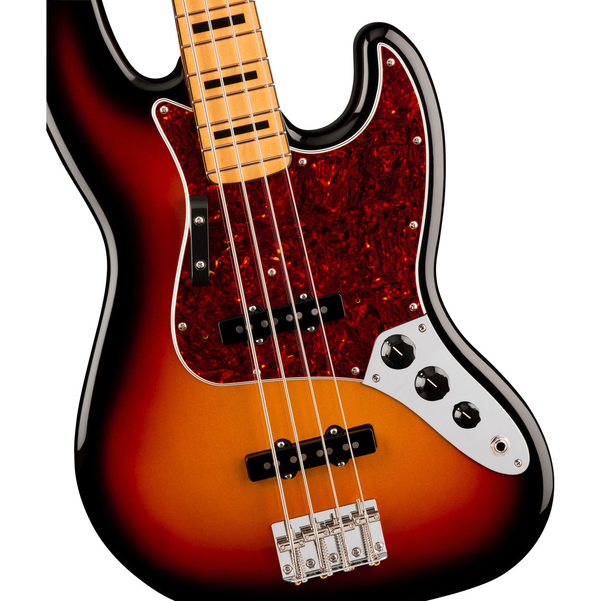 Fender Vintera III Early '70s Jazz Electric Bass Guitar, Maple Fingerboard - 3-Color Sunburst