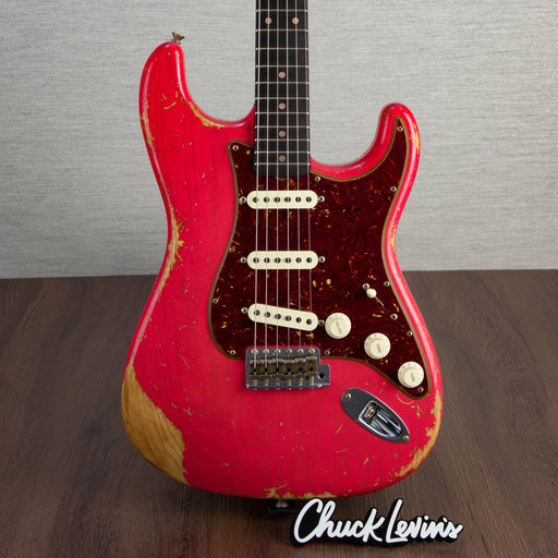 Fender Custom Shop 62 Stratocaster Heavy Relic Electric Guitar, Ebony Fingerboard - Watermelon King - CHUCKSCLUSIVE - #R129660