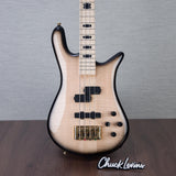 Spector Euro 4 Electric Bass Guitar - Natural Black Burst Gloss - CHUCKSCLUSIVE - #NB22937