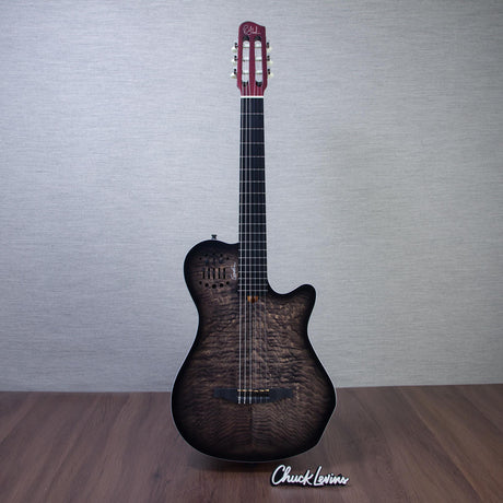 Godin MultiAc Grand Concert SA Nylon String Acoustic-Electric Guitar - Trans Black - CHUCKSCLUSIVE - #26317973