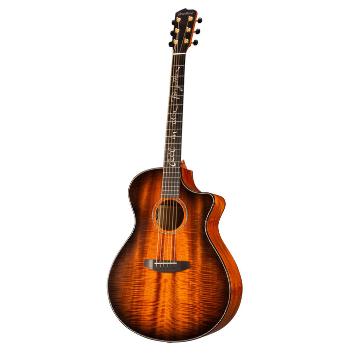 Breedlove Jeff Bridges Oregon Concerto Bourbon CE Myrtlewood Acoustic Guitar - New