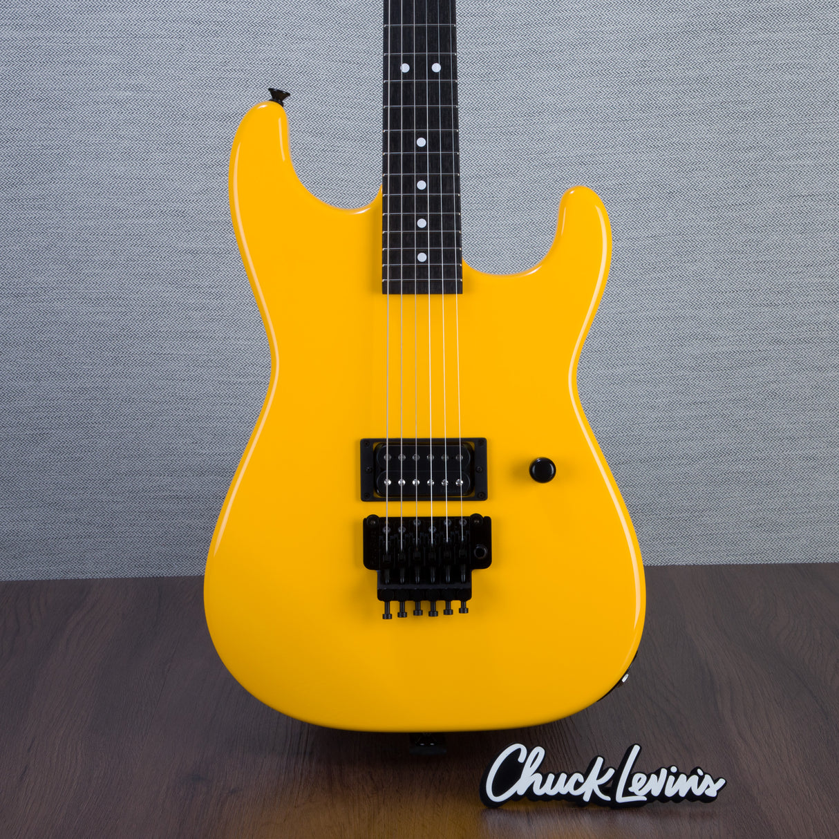 Charvel Custom Shop San Dimas 1H Floyd Rose Masterbuilt by “Big” Rob Knowles - Taxi Cab Yellow - #RK0087