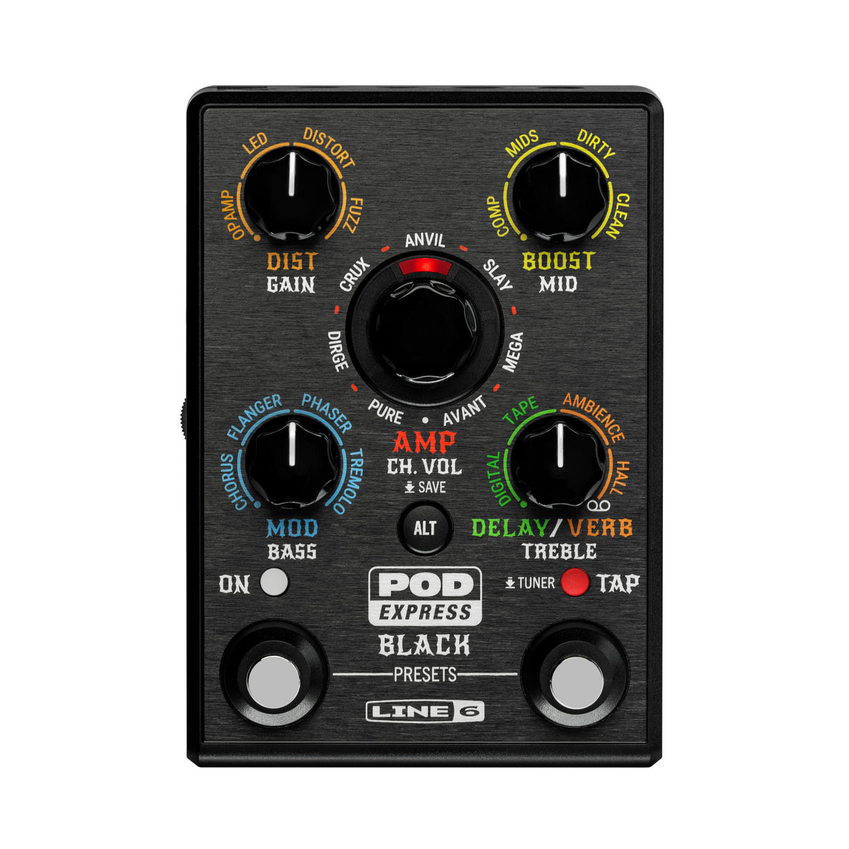 Line 6 POD Express Black Multi-Effects Pedal - Black