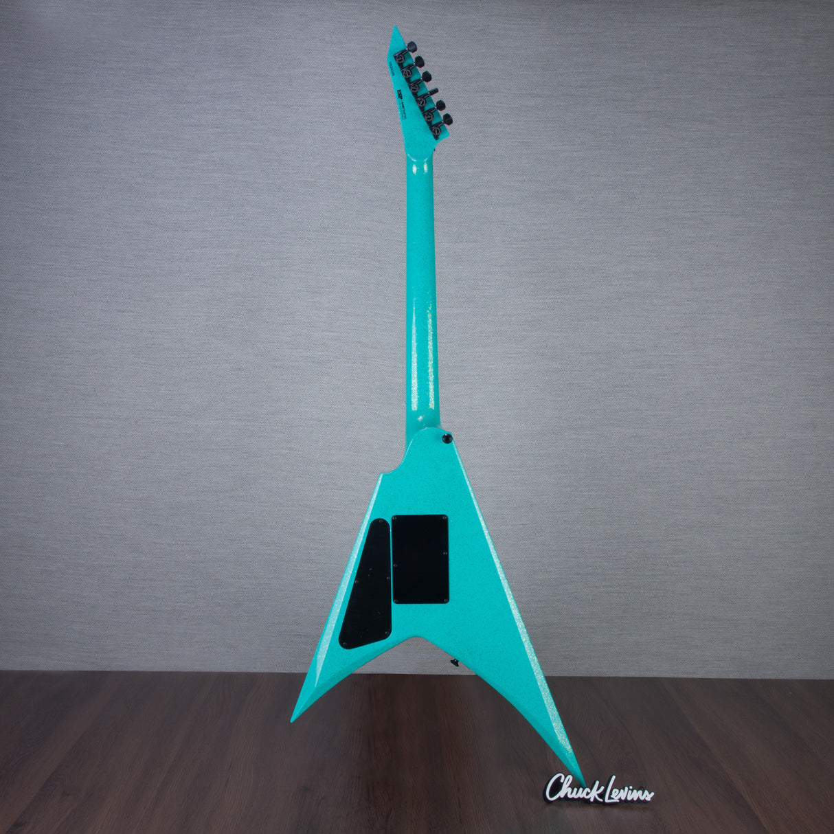 ESP USA V-II FR Electric Guitar - Midori Gold Sparkle - #US24235 - Mint, Open Box