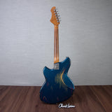Novo Guitars Serus J Electric Guitar - FOF Lake Como Blue over 64 3-Tone Burst - #26097