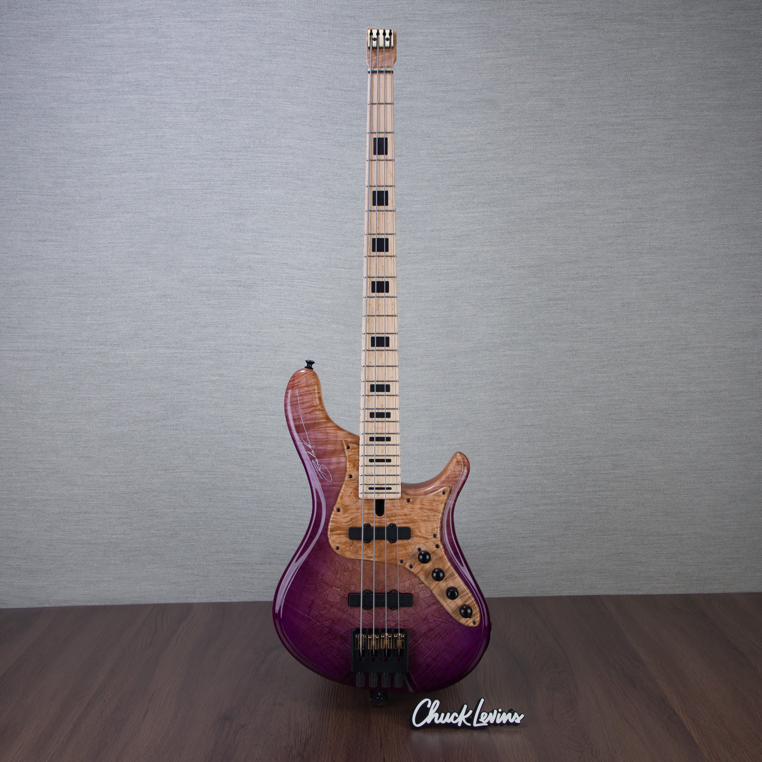 Brubaker Custom Shop NBS-4 Headless Electric Bass Guitar - Purple