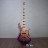 Brubaker Custom Shop NBS-4 Headless Electric Bass Guitar - Purple Haze - #033-24