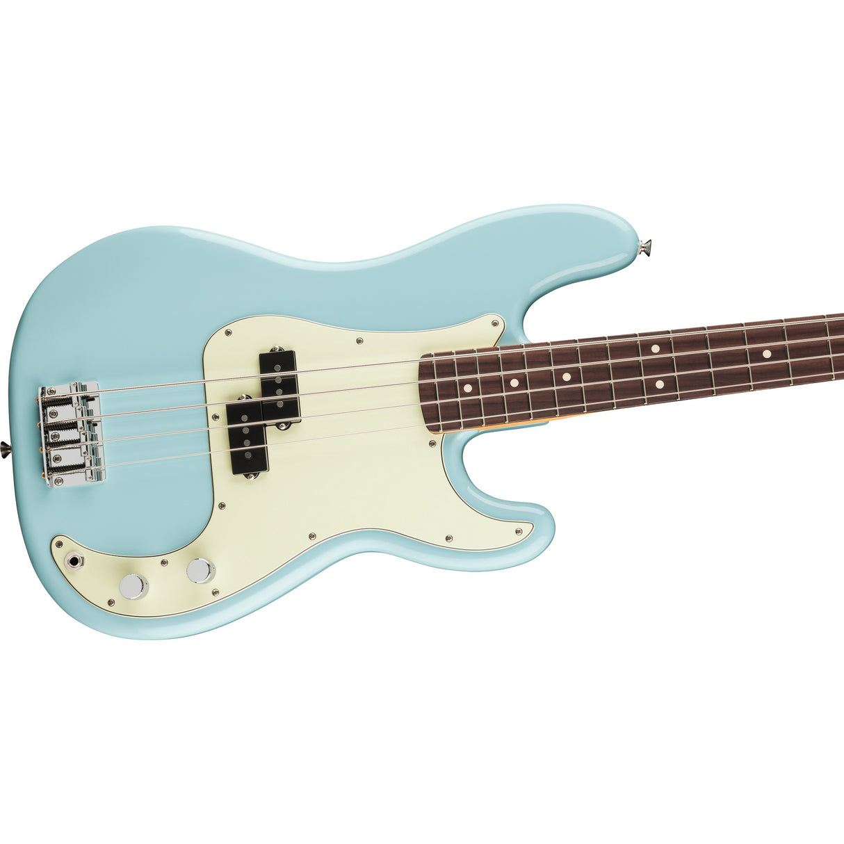 Fender 75th Anniversary Player II Precision Electric Bass Guitar, Rosewood Fingerboard - Daphne Blue