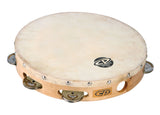 LP CP379 CP 10" Wood Headed Tambourine With Single Row Jingles