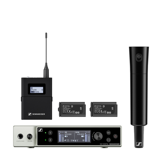 Sennheiser EW-DX SK/SM-S Digital Dual Wireless Base Set - Q1-9 Band