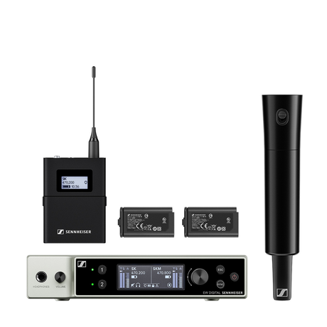 Sennheiser EW-DX SK/SM-S Digital Dual Wireless Base Set - Q1-9 Band - Mint, Open Box