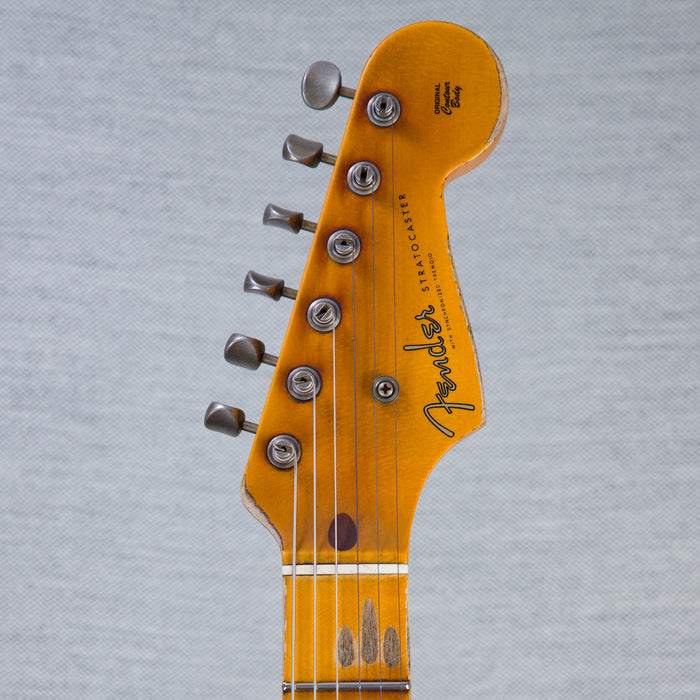 Fender Custom Shop 70th Anniversary '54 Stratocaster Super Heavy Relic - Bleached 3-Tone Sunburst - #XN4328