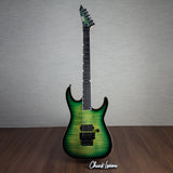 ESP USA M-I FR-DLX Flamed Maple Electric Guitar - Dark Lime Sunburst - #US23093