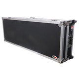 ProX XS-TMC1012WLTFSTND DJ Coffin Flight Case for (2) 1200 Style Turntables 10-inch 12-inch Mixers with Sliding Laptop Shelf and Wheels